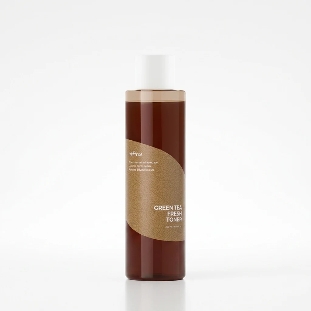 ISNTREE Green Tea Fresh Toner 200ml on a clean white studio backdrop