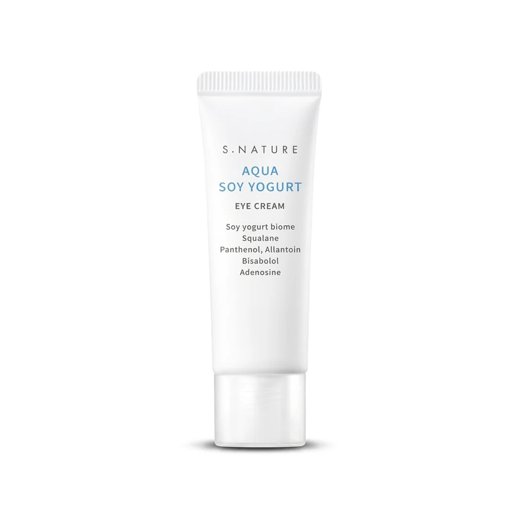 S.NATURE Aqua Soy Yogurt Eye Cream on a clean white studio backdrop