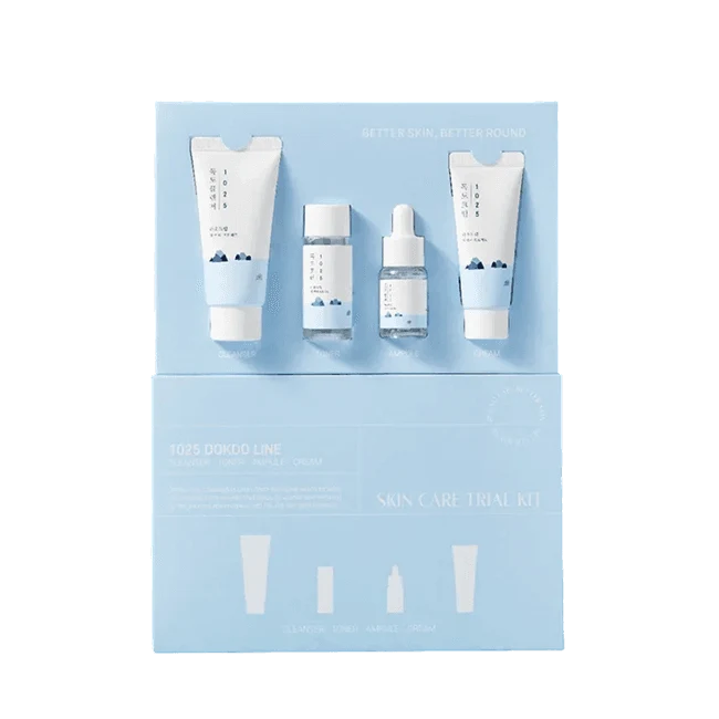 ROUND LAB 1025 Dokdo Trial Kit (Cleanser 30ml + Toner 20ml + Ampule 10ml + Cream 20ml)